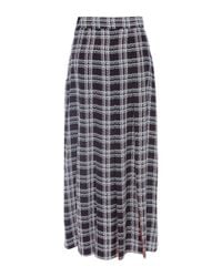 Mother Of Pearl | Red Dune Plaid Silk Skirt | Lyst