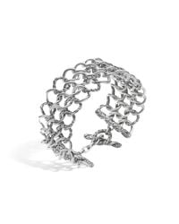John Hardy | Gray Classic Chain Round Link Wide Bracelet | Lyst
