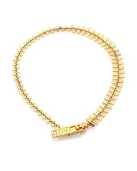 Marc By Marc Jacobs | Metallic Zipper Necklace | Lyst