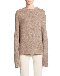 The Row | Brown Rane Tweed Knit Sweater | Lyst