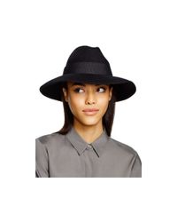 Bettina | Black Wide Brim Fedora | Lyst