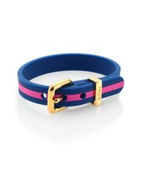 Marc By Marc Jacobs | Blue Striped Rubber Bandz Bracelet | Lyst