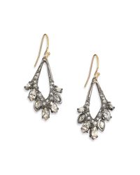 Alexis Bittar | Black Miss Havisham Liquid Crystal Jagged Marquis Drop Earrings | Lyst