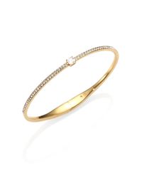Adriana Orsini | Metallic Square Stone Bangle Bracelet | Lyst