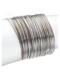 ABS By Allen Schwartz | Metallic Dark & Stormy Bangle Bracelet Set | Lyst