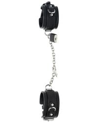 DSquared² | Black Leather Handcuff Bracelet | Lyst