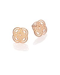 Ginette NY | Pink 18k Rose Gold Purity Stud Earrings | Lyst