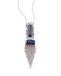 Alexis Bittar | Metallic Miss Havisham Baguette Fringe Long Pendant Necklace | Lyst