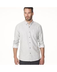 James Perse Gray Classic Brushed Work Shirt for men