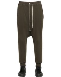 Rick Owens | Brown Drkshdw Low Crotch Cotton Jogging Pants | Lyst