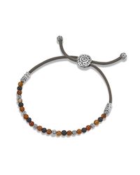 John Hardy | Round Beads Bracelet On Black Mokuba Cord for Men | Lyst