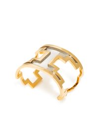 Monica Sordo | Metallic M'o Exclusive: Ducane Gold And Ruthenium Cuff | Lyst