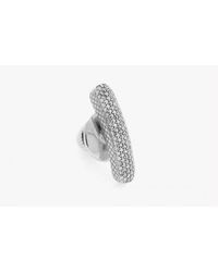 Tateossian - Baton Micro Pavé Pin In Silver With White Diamonds for Men - Lyst