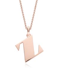 Monica Vinader | Metallic Alphabet Pendant Z | Lyst