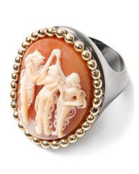 Amedeo | Multicolor Cornelian Dancing Ladies Ring | Lyst