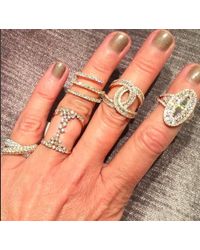 Anne Sisteron - Pink 14kt Rose Gold Diamond Spring Ring - Lyst