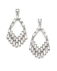 ABS By Allen Schwartz | Metallic Geometric Chandelier Earrings | Lyst