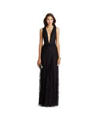 Diane von Furstenberg | Black Dvf Infanta Embellished Lace Gown | Lyst