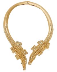 Giuseppe Zanotti | Metallic Crocodile Necklace | Lyst