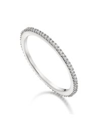 Monica Vinader | Metallic Skinny Eternity Ring | Lyst