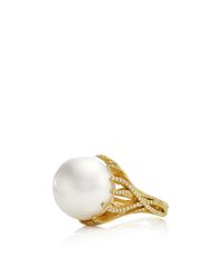 Nicholas Varney | White South Sea Pearl And Diamond Vine Ring | Lyst