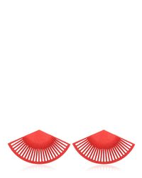 Vojd Studios | Red Phase Fan Earrings | Lyst
