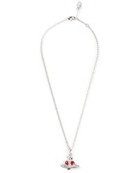 Vivienne Westwood | Red Heart Orb Necklace | Lyst