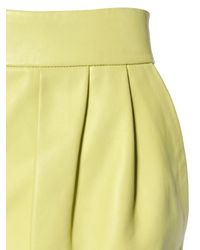Proenza Schouler | Yellow Nappa Leather Shorts | Lyst