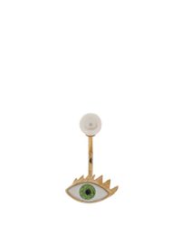 Delfina Delettrez | Metallic Glittered Eye Earring | Lyst
