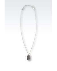 Emporio Armani | Metallic Necklace for Men | Lyst