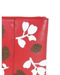 Marni | Red Floral Envelope Clutch | Lyst