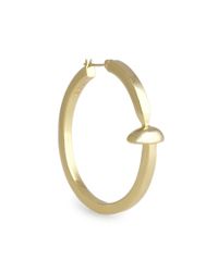 Giles & Brother | Metallic Railroad Spike Hoops Earrings | Lyst