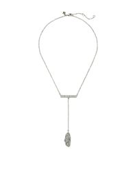 Rebecca Minkoff | Metallic Bar Feather Necklace | Lyst