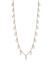 ABS By Allen Schwartz | Metallic Some Like It Hot Marquis Charm Necklace/clear | Lyst