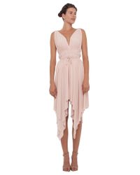 Norma Kamali | Pink Goddess Asymmetrical Dress | Lyst