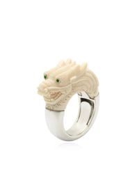 Bibi Van Der Velden | White Silver Mammoth Dragon Ring | Lyst