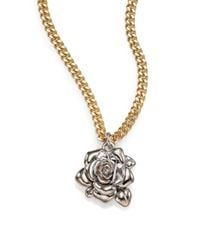 Marc By Marc Jacobs | Metallic Jerrie Rose Pendant Necklace | Lyst