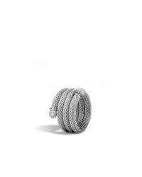 John Hardy | Metallic Classic Chain Multi Row Coil Ring | Lyst