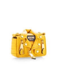 Moschino | Mini Biker Bag Yellow | Lyst