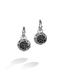 John Hardy | Extra Small Drop Earring With Black Sapphire | Lyst