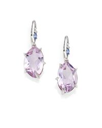 Alexis Bittar Fine | Pink Cool Heather Marquis Amethyst, Sapphire, Diamond & Sterling Silver Drop Earrings | Lyst