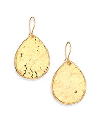 Nest | Metallic Textured Teardrop Earrings | Lyst
