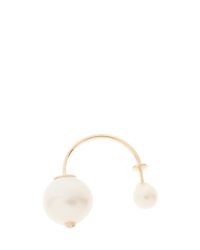 Delfina Delettrez | Metallic Pearl Piercing Earring | Lyst