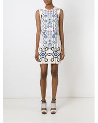 Lyst - Peter pilotto Digital Print Dress in Blue