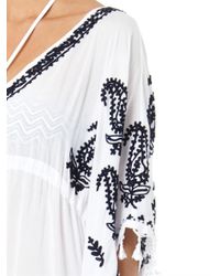 melissa odabash white kaftan