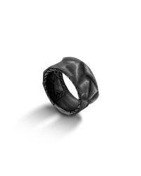 John Hardy | Black Band Ring for Men | Lyst