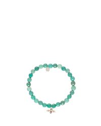 Sydney Evan | Green Bee Charm Bracelet | Lyst