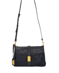 Badgley Mischka | Black Anabelle Nappa/haircalf Handbag | Lyst