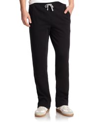 Saks Fifth Avenue | Black Drawstring Sweatpants for Men | Lyst