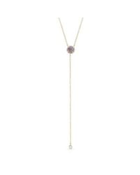 Anne Sisteron - Blue 14kt Yellow Gold Labradorite Diamond Flirt Lariat Necklace - Lyst